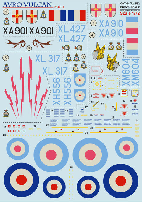プリントスケール 72-252 1/72 アブロ バルカン Part 1