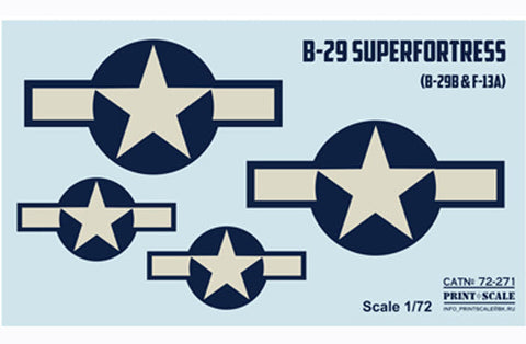 プリントスケール 72-271 1/72 ボーイング B-29 スーパーフォートレス Part 1