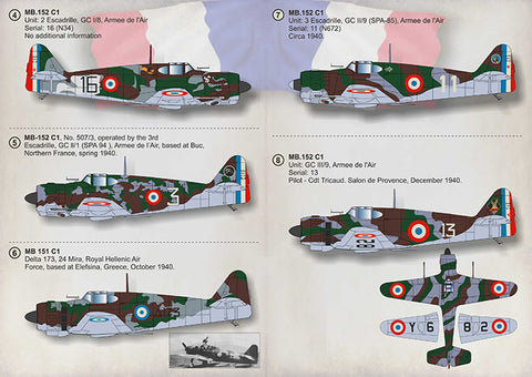 プリントスケール 72-320 1/72 マルセル・ブロッシュ MB.151/152