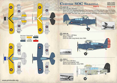 プリントスケール 72-357 1/72 カーチス SOC シーガル Part2