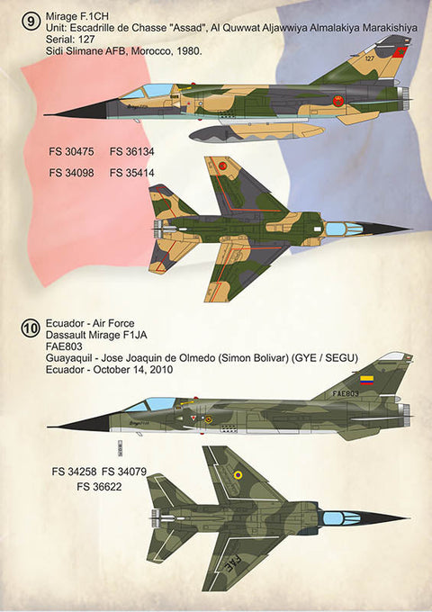 プリントスケール 72-373 1/72 ダッソー ミラージュF.1 Part1