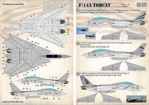 プリントスケール 72-390 1/72 トムキャット F-14 A Part 3