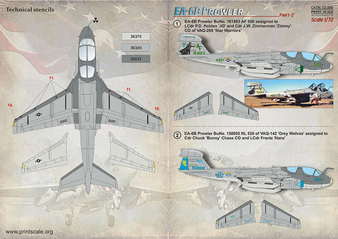 プリントスケール 72-395 1/72 EA-6B プラウラー Part2