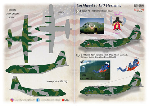 プリントスケール 72-424 1/72 ロッキード C-130 ハーキュリーズ Part2