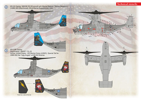 プリントスケール 72-439 1/72 MV-22B オスプレイ