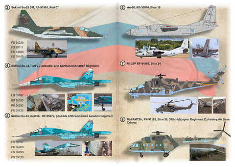 プリントスケール 1/72 72-457 2022年ウクライナ侵攻で撃墜されたロシア空軍機