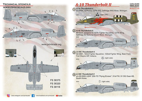 プリントスケール 72-465 1/72 A-10 サンダーボルト II Part 3