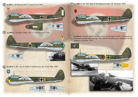 プリントスケール 72492 1/72 ユンカース Ju 88