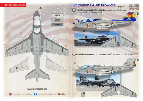 プリントスケール 72-512 1/72 EA-6 プラウラー パート4