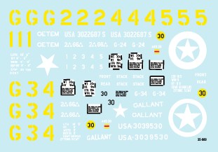 スターデカール 35-989 1/35 アメリカ 第66機甲連隊 M4 シャーマンイン ノルマンディ