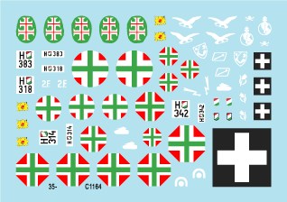 スターデカール 35-C1164 1/35 枢軸軍に参加した東ヨーロッパの戦車#3 第二大戦に於けるハンガリーの戦車