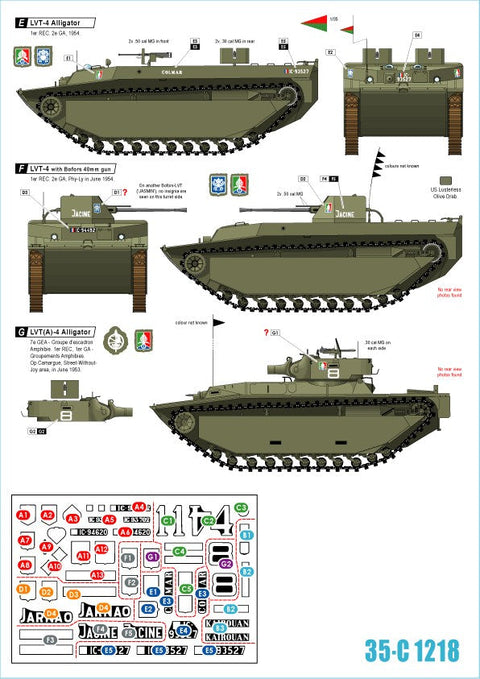 スターデカール 35-C1218 1/35 仏 ベトナム戦争 第一次インドシナ戦争でのフランス極東遠征軍 #3