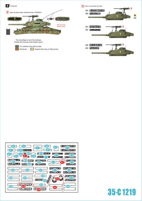 スターデカール 35-C1219 1/35 仏 ベトナム戦争 第一次インドシナ戦争でのフランス極東派遣軍 #4