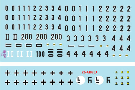 スターデカール 72-A1098 1/72 WWII ドイツタイガーI 第503重戦車大隊#2 1942-43 極初期型 初期型 中期型