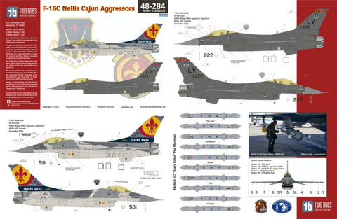 トゥーボブス 48-284 1/48 F-16C ネリス ケイジャン アグレッサー