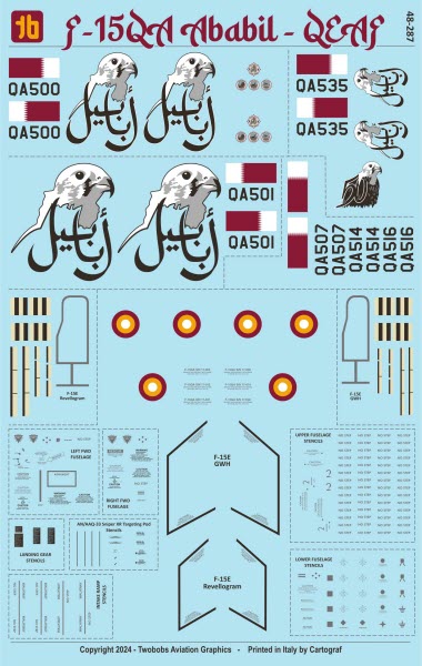 トゥーボブス 48-287 1/48 F-15QA アバビル QEAF