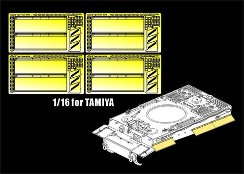 ボイジャーモデル PE16014 1/16 WWIIドイツ タイガーI 初期型 サイドスカートセット(タミヤ用)
