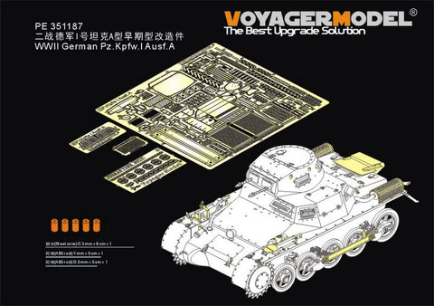 ボイジャーモデル 1/35 PE351187 WWII ドイツ I号戦車 A型 (TAKOM 2145)