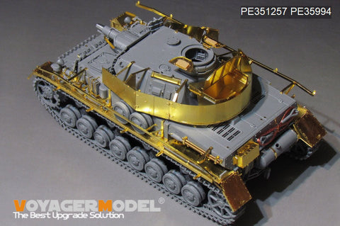 VoyagerModel 1/35 PE351257 WWII German Pz.Kpfw.IV Ausf.F1(LateProduction)Basic(DRAGON 6975)