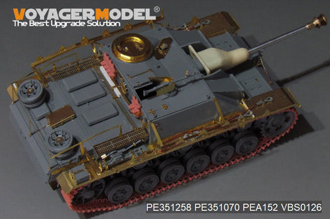 ボイジャーモデル PE351258 1/35 WWII ドイツ III号戦車 G型後期生産型 基本セット(ドラゴン用)