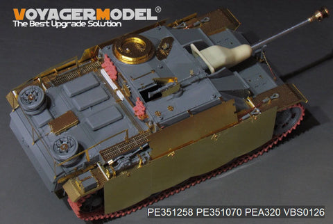 ボイジャーモデル PE351258 1/35 WWII ドイツ III号戦車 G型後期生産型 基本セット(ドラゴン用)