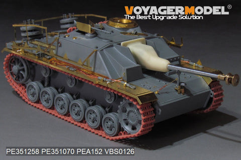 ボイジャーモデル PE351258 1/35 WWII ドイツ III号戦車 G型後期生産型 基本セット(ドラゴン用)