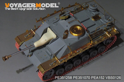 ボイジャーモデル PE351258 1/35 WWII ドイツ III号戦車 G型後期生産型 基本セット(ドラゴン用)
