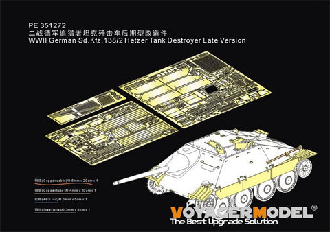 WWII German Sd.Kfz.138/2 Hetzer Tank Destroyer Late Version(TAKOM)