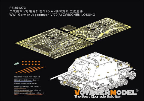 VoyagerModel PE351273 1/35 WWII German Jagdpanzer IV/70(A) ZWISCHEN LOSUNG(Border BT-026 BT-028)