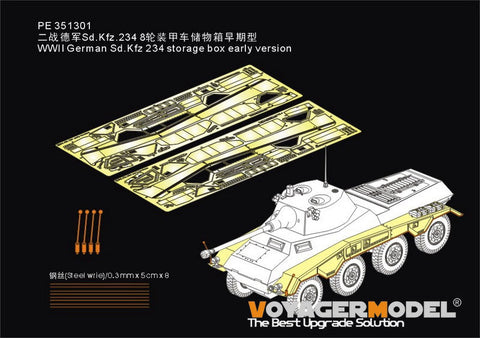 VoyagerModel PE351302 1/35 WWII German Sd.Kfz 234 storage box late version(RMF 5110)
