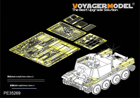 ボイジャーモデル PE35269 1/35 WWIIドイツ 38(t)偵察戦車 短砲身7.5cm砲搭載型 エッチングセット(ドラゴン6310用)