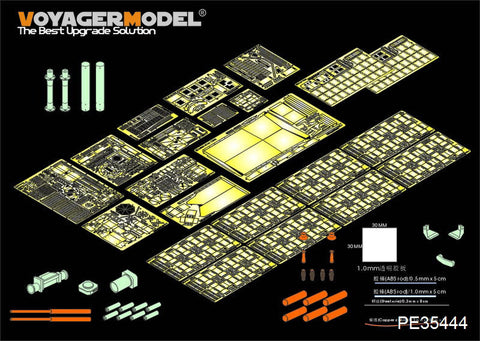 ボイジャーモデル PE35444 1/35 現用アメリカ M1A2エイブラムズ TUSK1 後期型 エッチング基本セット(ドラゴン3636用)