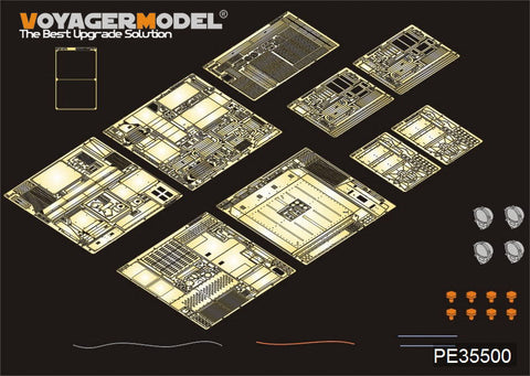 ボイジャーモデル PE35500 1/35 現用アメリカ M1070トラック トラクター部分 エッチング基本セット(ホビーボス85502用)
