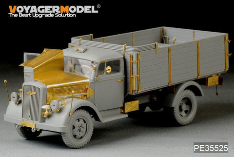 ボイジャーモデル PE35525 1/35 WWIIドイツ オペル・プリッツ 3t. 4x2 カーゴ トラック / 貨物室(ドラゴン6716)