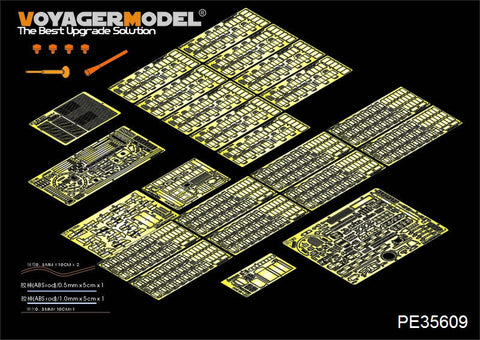 ボイジャーモデル PE35609 1/35 現用ロシア T-62 1962年型 爆発反応装甲付き エッチング基本セット(トランペッター01555用)