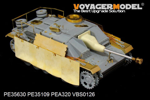 ボイジャーモデル PE35630 1/35 WWIIドイツ III号突撃砲後期型エッチング基本セット(ドラゴン用)