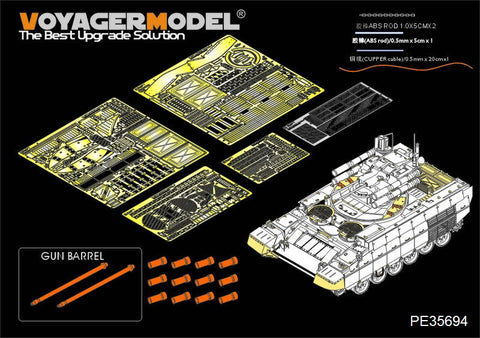 ボイジャーモデル PE35694 1/35 現用ロシア 「ターミネーター」火力支援車両 エッチングセット(モンモデルTS-010用)