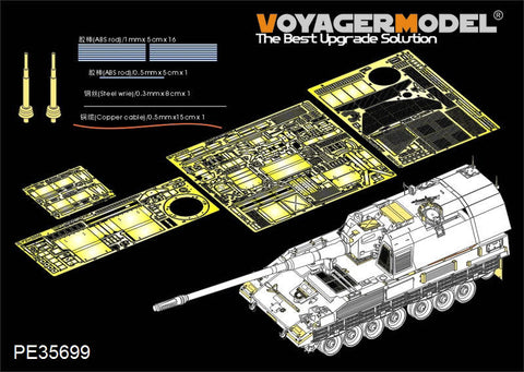 ボイジャーモデル PE35699 1/35 現用ドイツ PzH2000 自走砲エッチング基本セット(モンモデルTS-012用)