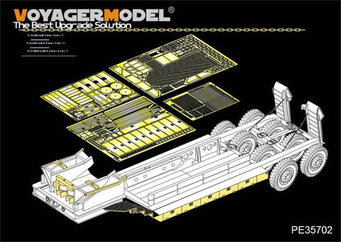 ボイジャーモデル PE35702 1/35 WWIIアメリカ M15トレーラー エッチング基本セット(タミヤ35230用)