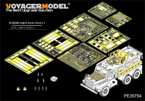 ボイジャーモデル PE35754 1/35 現用アメリカ クーガー 6×6 MRAP エッチングセット(モンモデル SS-005用)