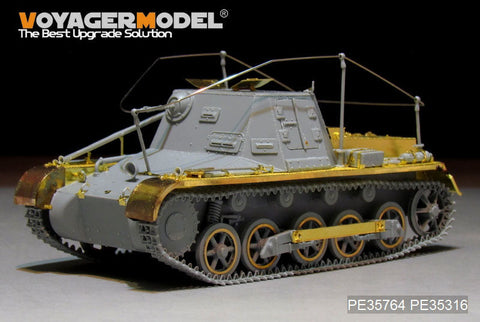 ボイジャーモデル PE35764 1/35 WWIIドイツ I号指揮戦車 エッチング基本セット(ドラゴン6218/6587用)