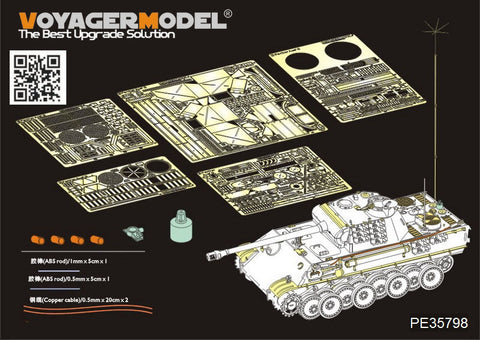 ボイジャーモデル PE35798 1/35 WWIIドイツ パンサーG型後期型 エッチング基本セット(タミヤ35176用)