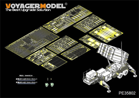 ボイジャーモデル PE35802 1/35 現用アメリカ MIM-104F パトリオット SAM PAC-3 M901発射機 エッチング基本セット(ドラゴン3563用)