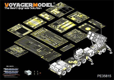 ボイジャーモデル PE35815 1/35 パトリオット PAC-2 ミサイルランチャー+M983トラクター エッチング基本セット(トランぺッター01021+01022用/AFVクラブ35S87用)