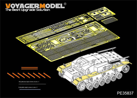 ボイジャーモデル PE35837 1/35 WWIIドイツ III号突撃砲 A-E型 フェンダーセット(ドラゴン6688用)