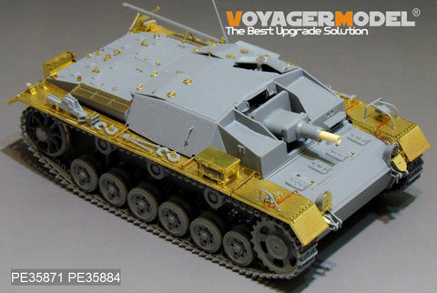ボイジャーモデル PE35871 1/35 WWIIドイツ III号突撃砲C/D型 エッチング基本セット(ドラゴン6851用)
