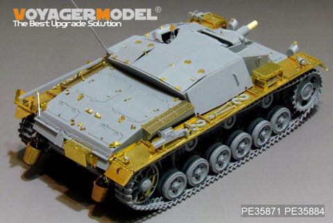 ボイジャーモデル PE35871 1/35 WWIIドイツ III号突撃砲C/D型 エッチング基本セット(ドラゴン6851用)