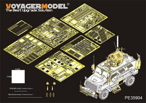 ボイジャーモデル PE35904 1/35 現用アメリカ M1235A1 マックスプロ・ダッシュ DXM エッチングセット(パンダ35032用)