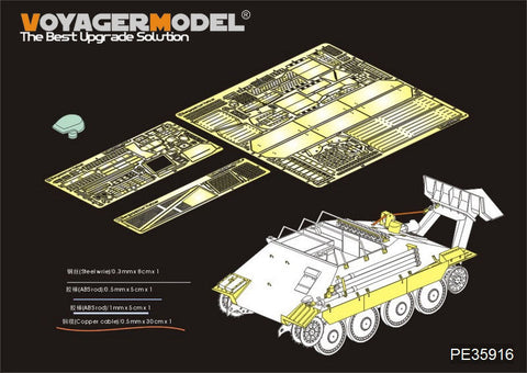 ボイジャーモデル PE35916 1/35 WWIIドイツ ベルゲヘッツアー エッチング基本セット(サンダー用)