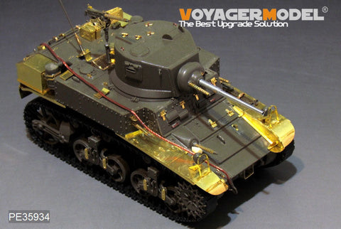ボイジャーモデル PE35934 1/35 WWII アメリカ M3スチュアート軽戦車 ベーシック(砲身、アンテナベース付)(タミヤ35360用)